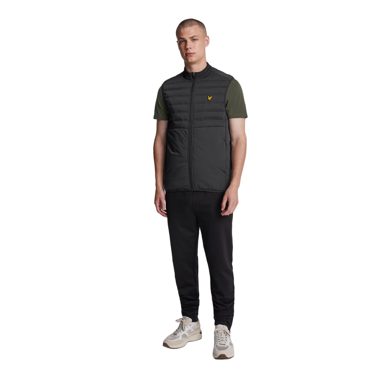 Men's sleeveless jacket (Bright black)