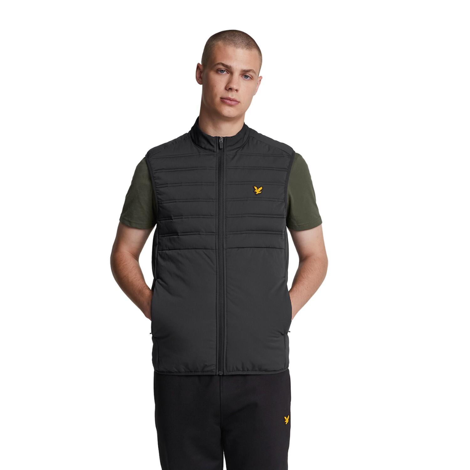 Men's sleeveless jacket (Bright black)