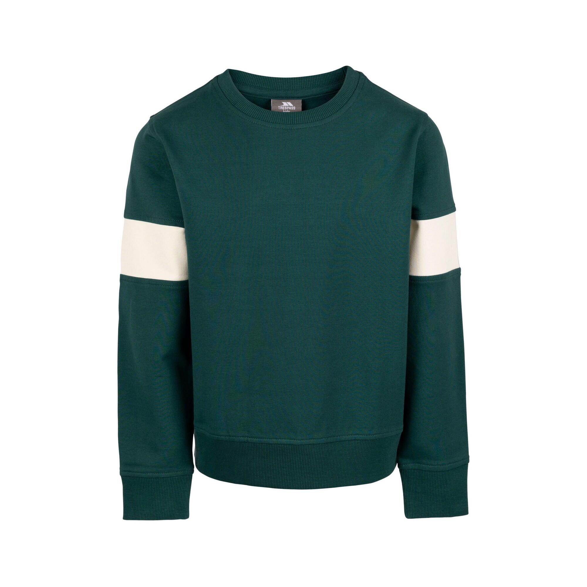 TRESPASS Jongens Antro Sweatshirt met lange mouwen (Pijnboom)