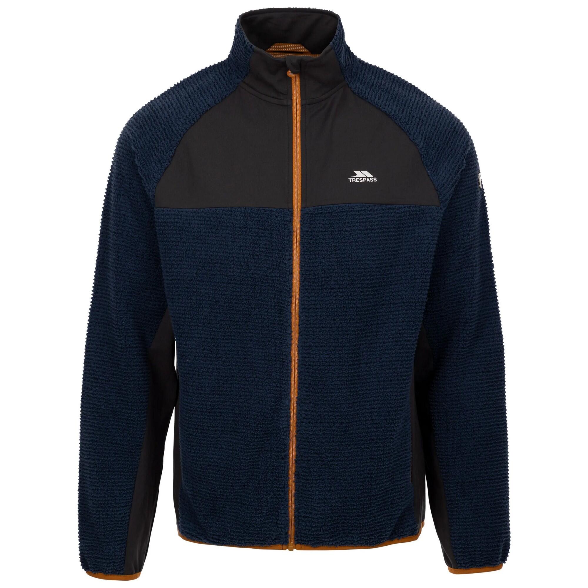 TRESPASS Mens Cranwell Fleece Jacket (Blue Smoke)