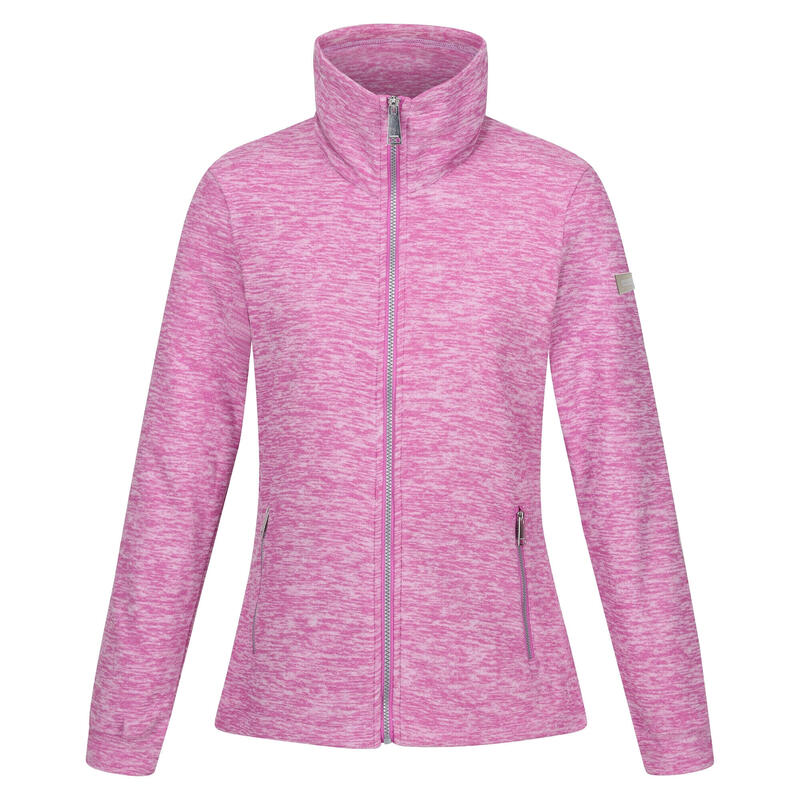 Dames Azaelia Marl Full Zip Fleecejack (Stralende Orchidee)