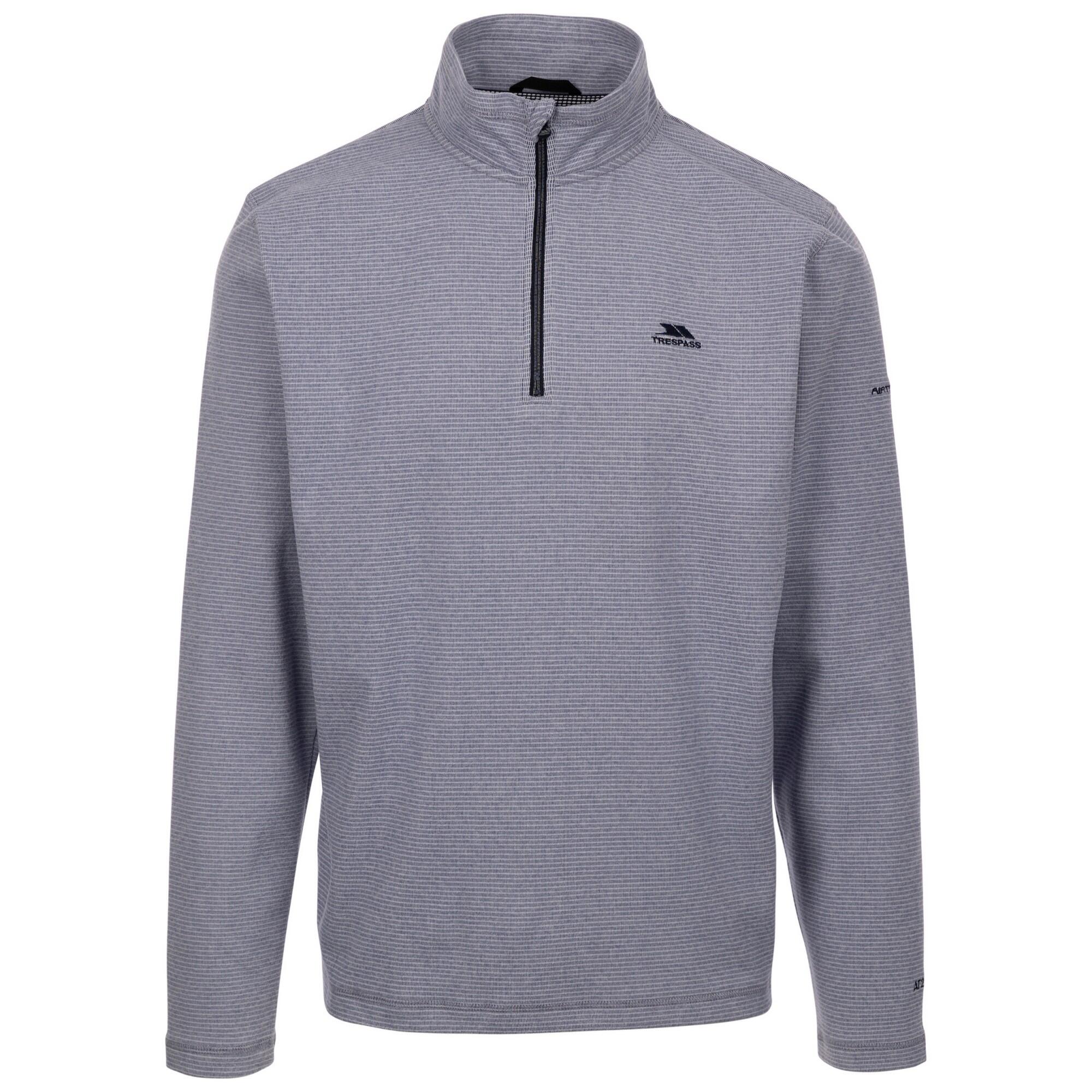 TRESPASS Mens Dunford Fleece Top (Navy)