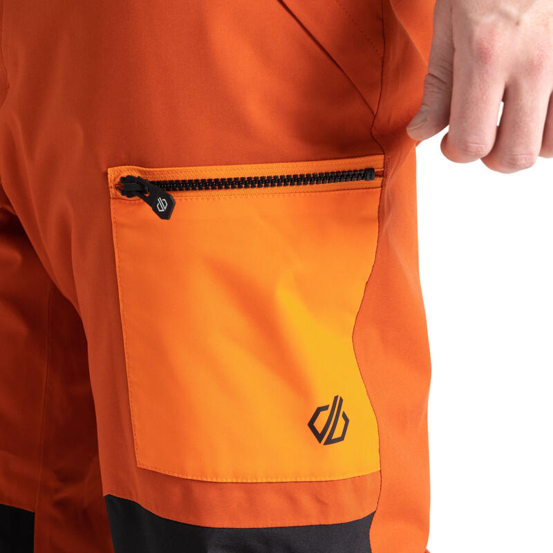 Pantalon de ski BASEPLATE Homme (Thé rooibos / Orange vif)