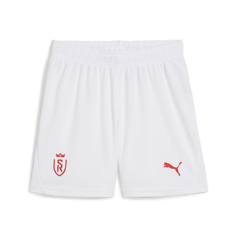 Shorts da calcio Stade Reims per ragazzi PUMA White Red