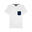 Tshirt Homme (Blanc / Bleu marine)