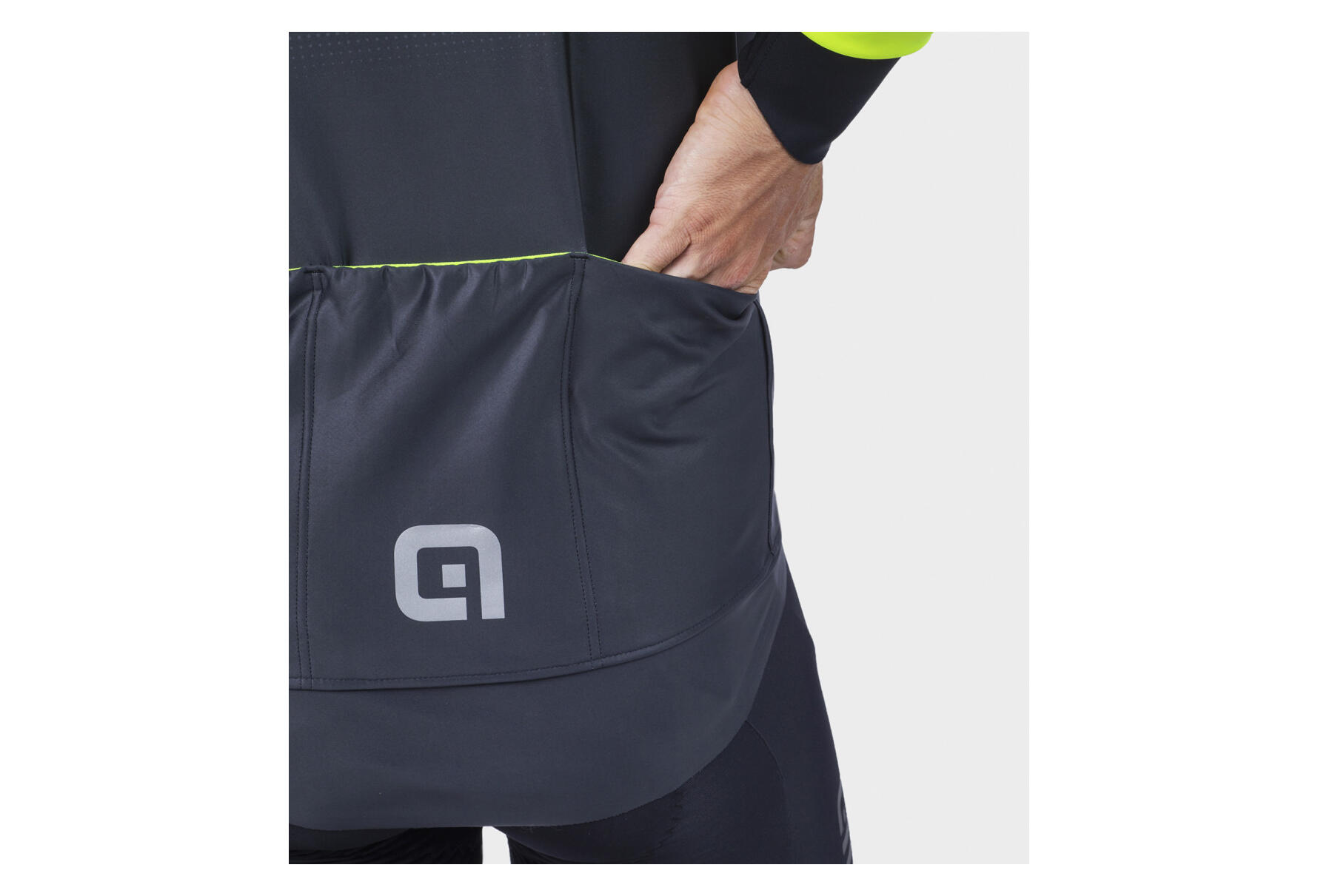 Veste Manches Longues Alé Gradient Noir/Jaune Fluo 7/7