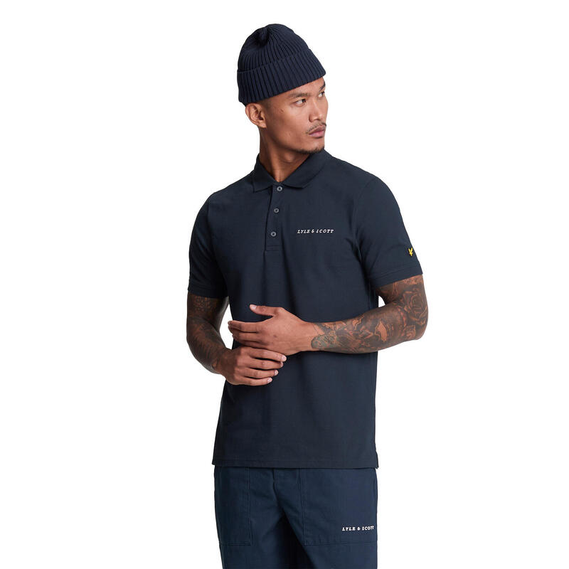 Polo Homme (Bleu marine foncé / Blanc cassé)