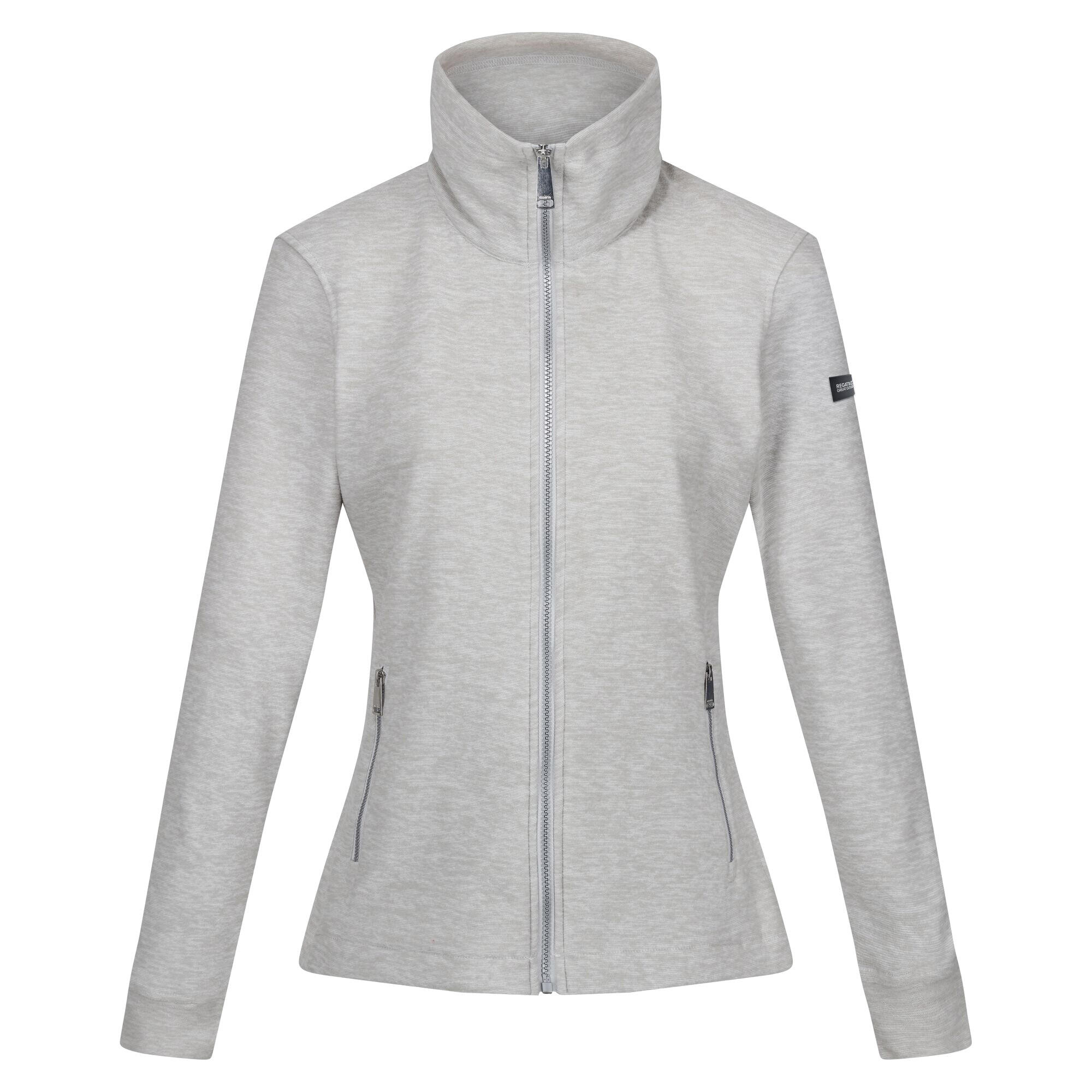 AZAELIA Women's fleece jacket (Pale grey)