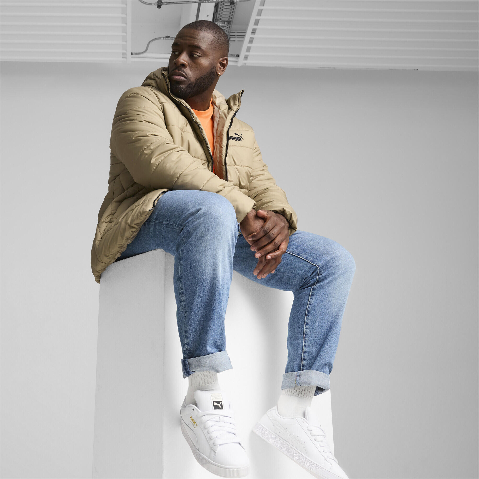 Blouson matelassé Essentiels Homme PUMA Oak Branch Beige 5/7