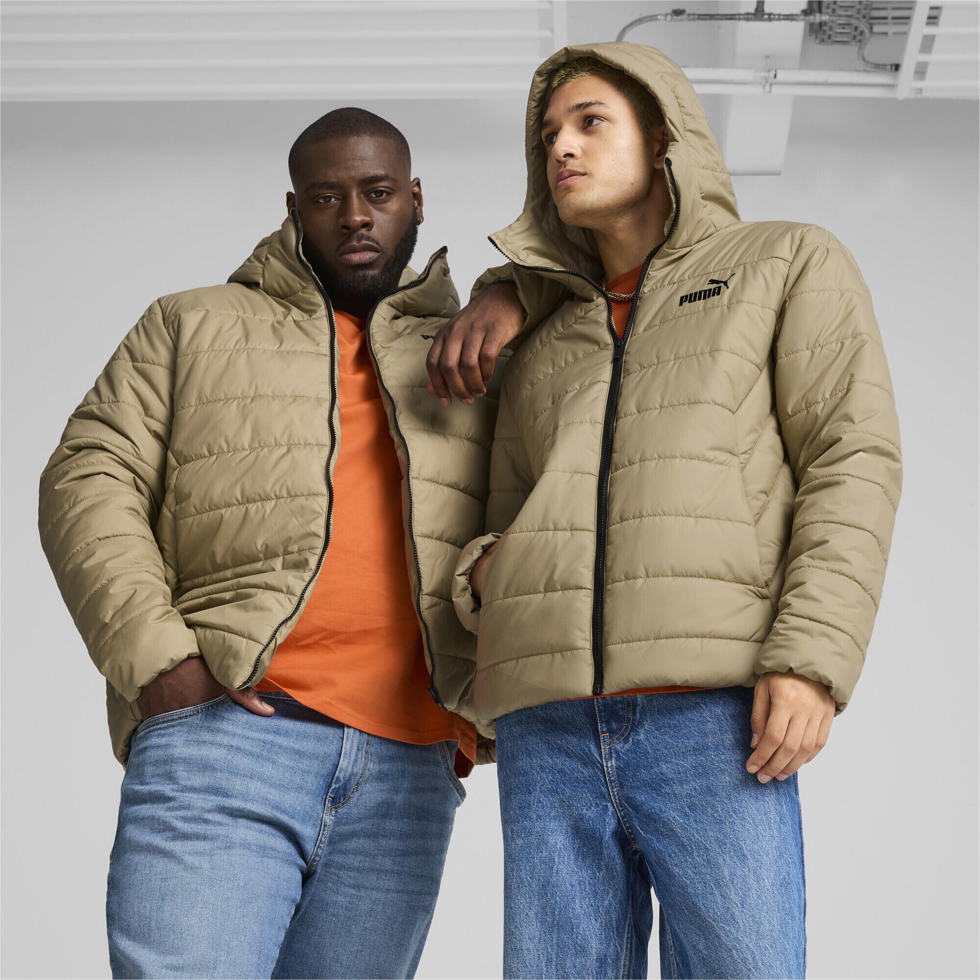 Blouson matelassé Essentiels Homme PUMA Oak Branch Beige 3/7