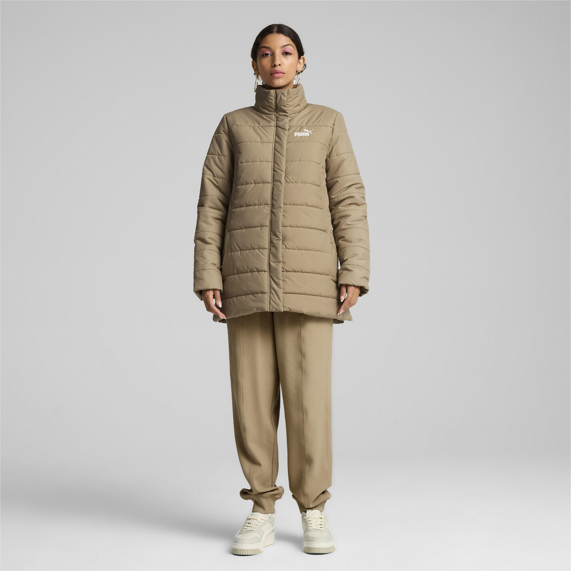 Chaqueta acolchada ESS+ Mujer PUMA Oak Branch Beige 4/7