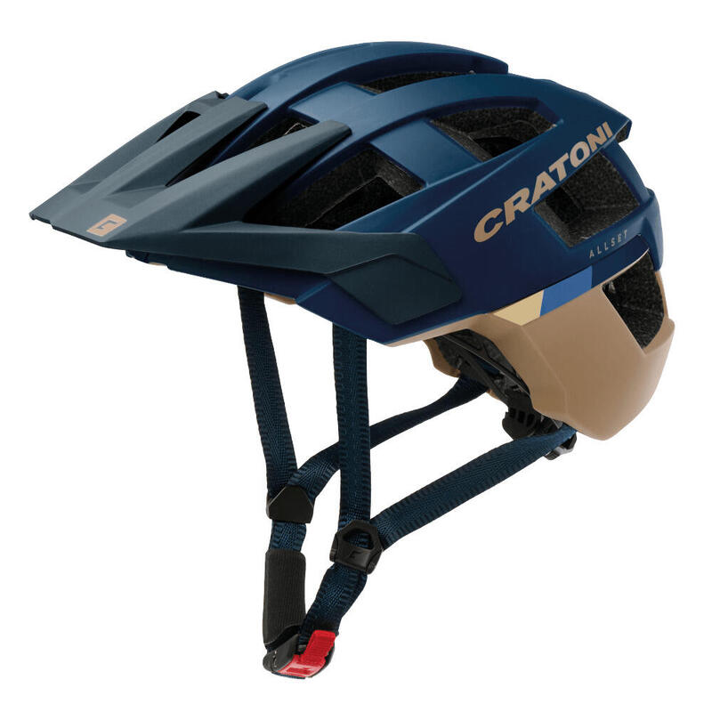 CRATONI MTB - Casco bici AllSet blu scuro/sabbia opaco