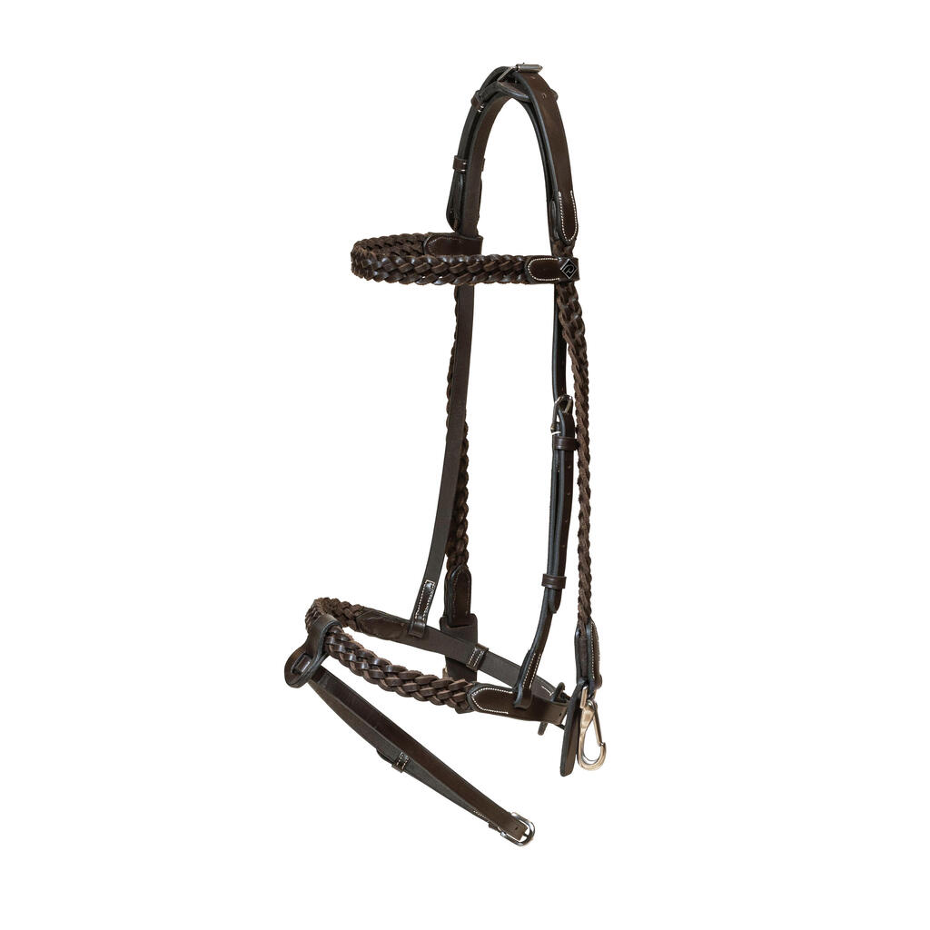 Equestrian braided training bridle Dy'on