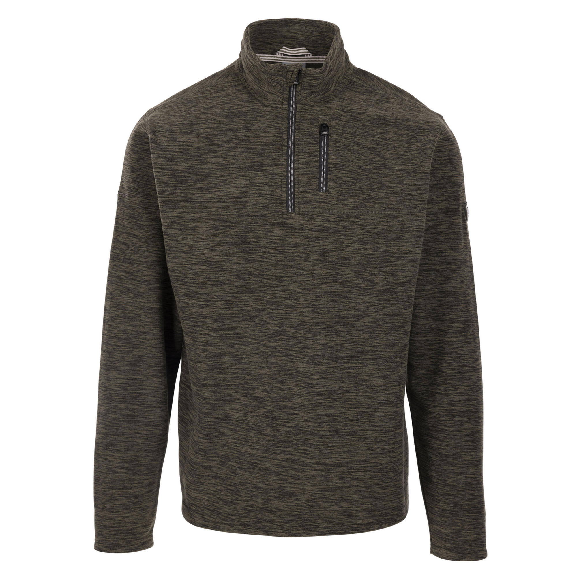TRESPASS Mens Farnworth AT100 Fleece Top (Dark Vine)