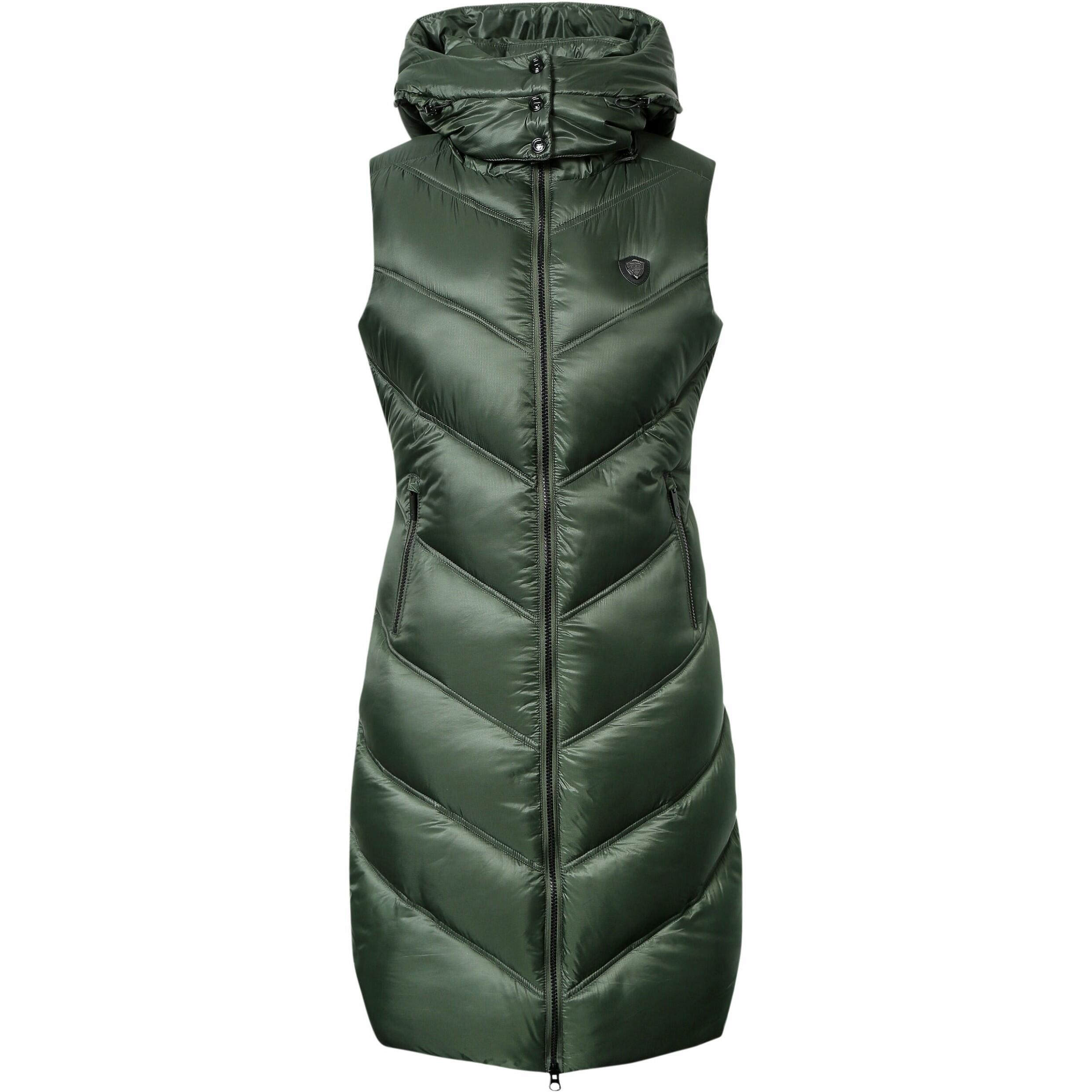 COVALLIERO Damen Langweste H/W24 opal green