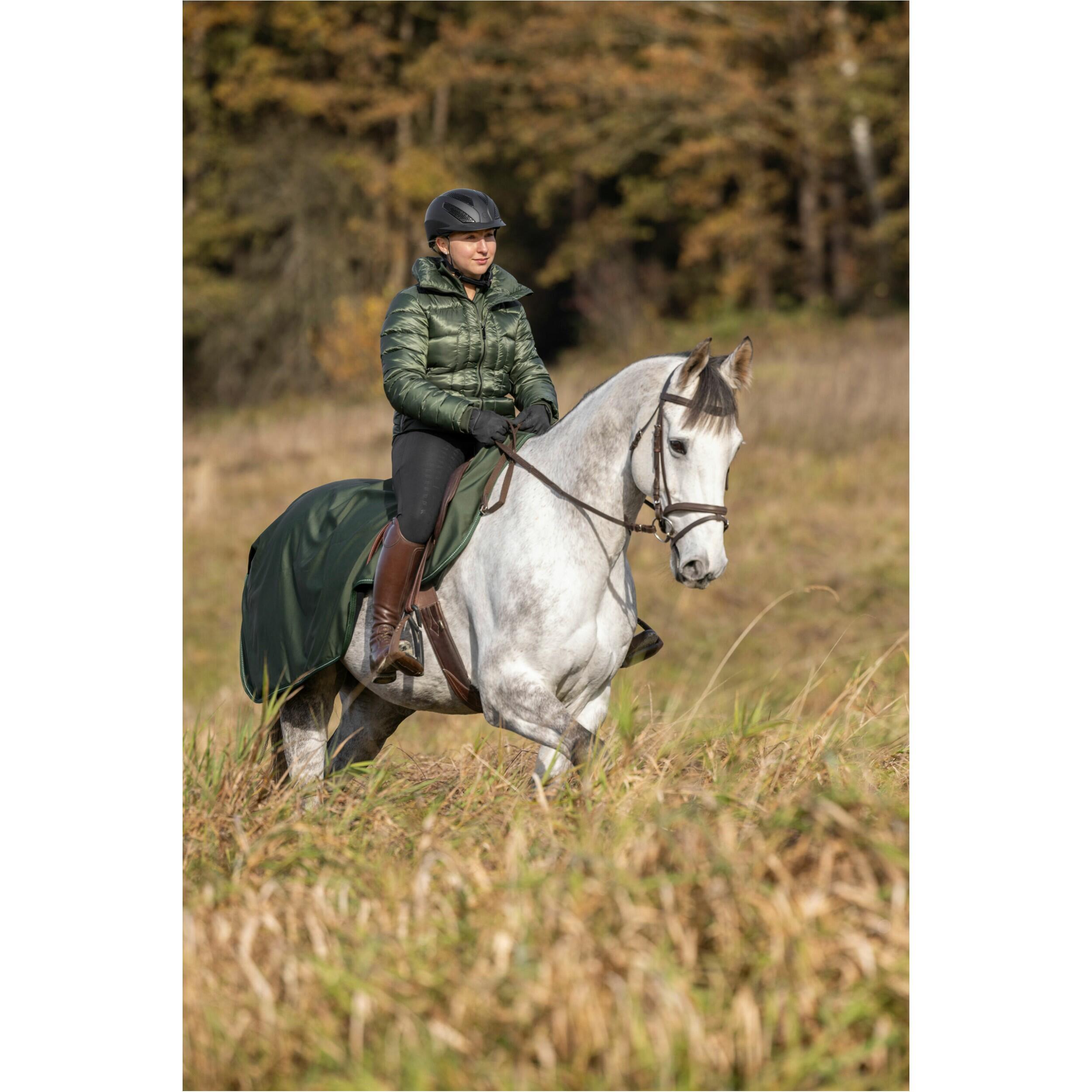 Ausreitdecke H/W24 opal green 3/4