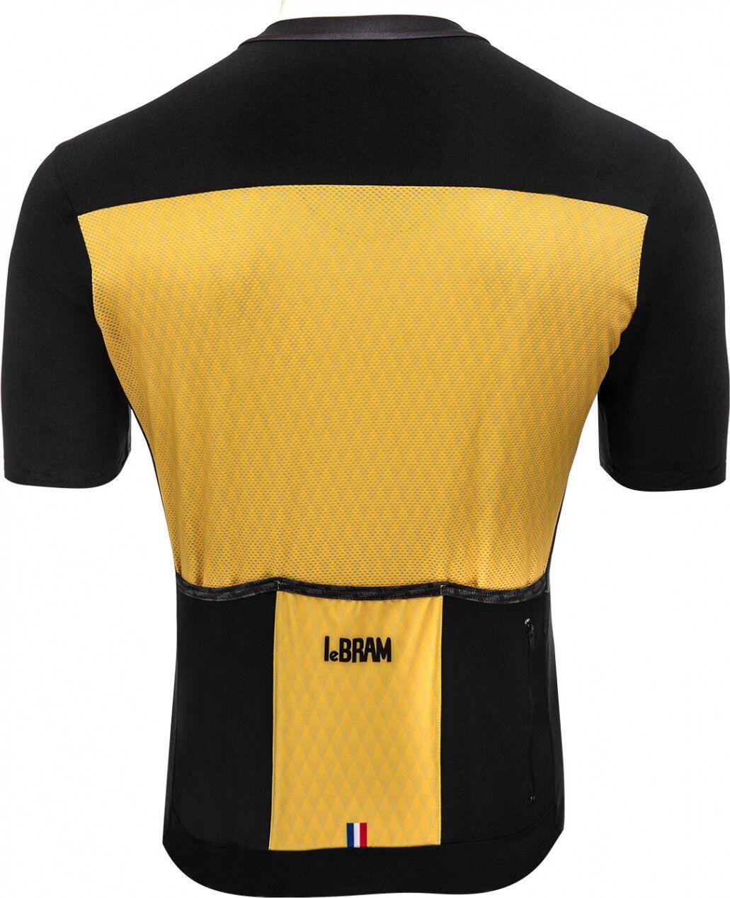 Maillot Manches Courtes LeBram Grand Colombier Jaune Coupe Ajustée 4/7