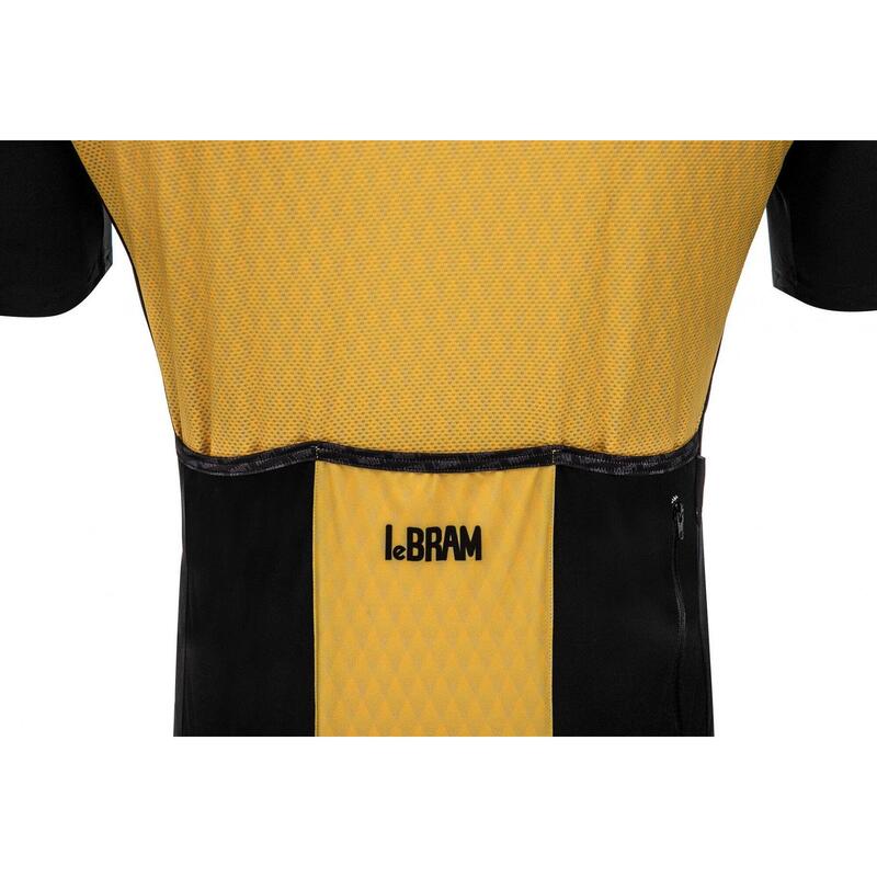 LeBram Grand Colombier Short Sleeve Jersey Yellow Fitted