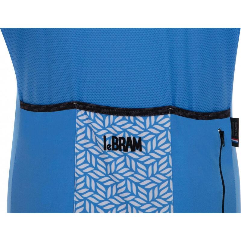 Maillot Manches Courtes LeBram Aspin Bleu Azur Coupe Ajustée