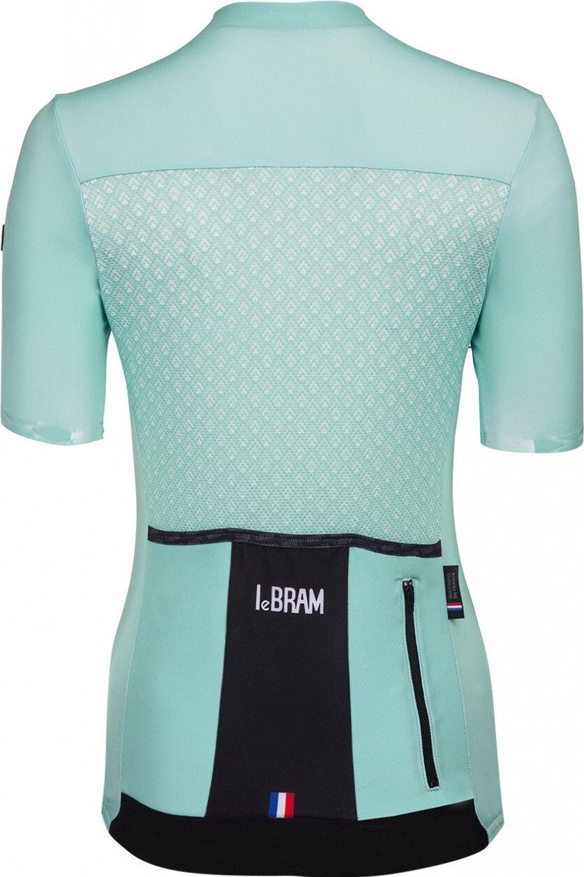 LeBram Womens Portillon Celeste / Green Tailored Fit Maglia manica corta 4/7