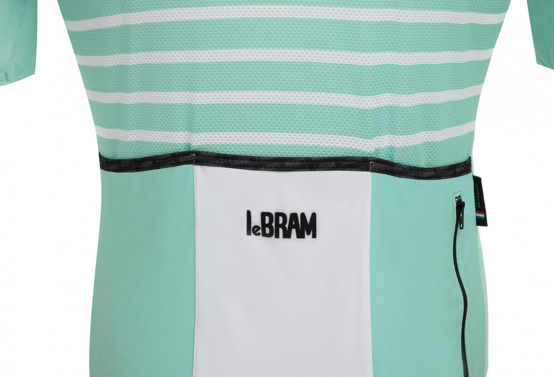 Maillot Manches Courtes LeBram Ventoux Vert Céleste Coupe Ajustée 6/7
