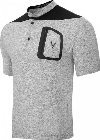 Maillot Manches Courtes Gravel LeBram Parpaillon Gris Coupe Droite