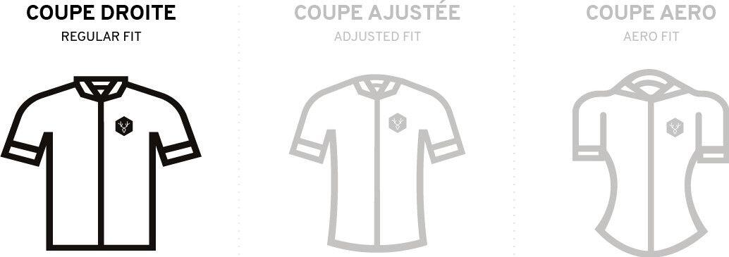 Maillot LeBram Parpaillon Gravel de manga corta, corte recto gris burdeos 2/7