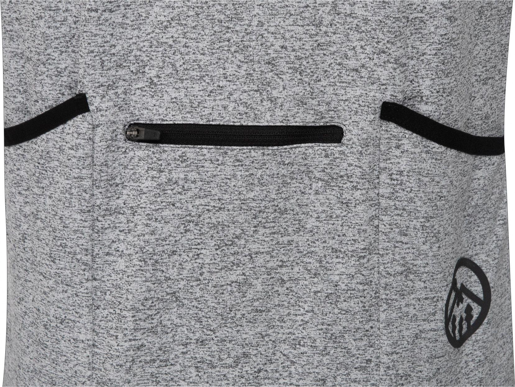 Maillot Manches Courtes Gravel LeBram Parpaillon Gris Coupe Droite 5/7