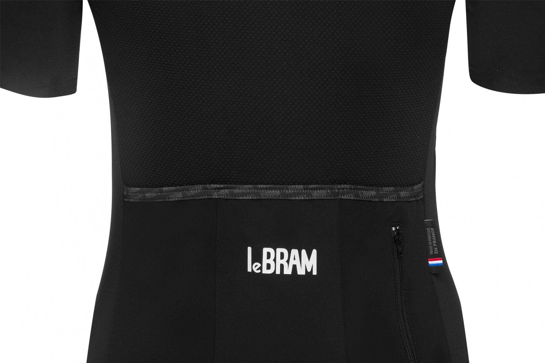 Maglia Lebram Allos manica corta da donna nera vestibilità sartoriale 6/7