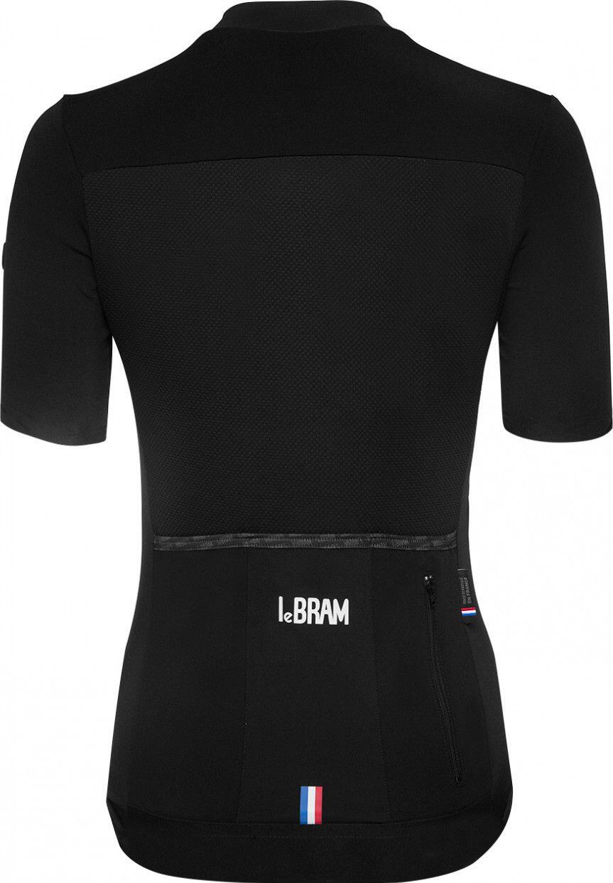 Maglia Lebram Allos manica corta da donna nera vestibilità sartoriale 4/7