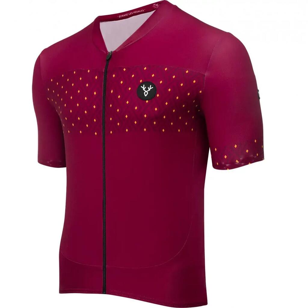 LeBram Luz Ardiden Bordeaux Short Sleeve Jersey Ajus e