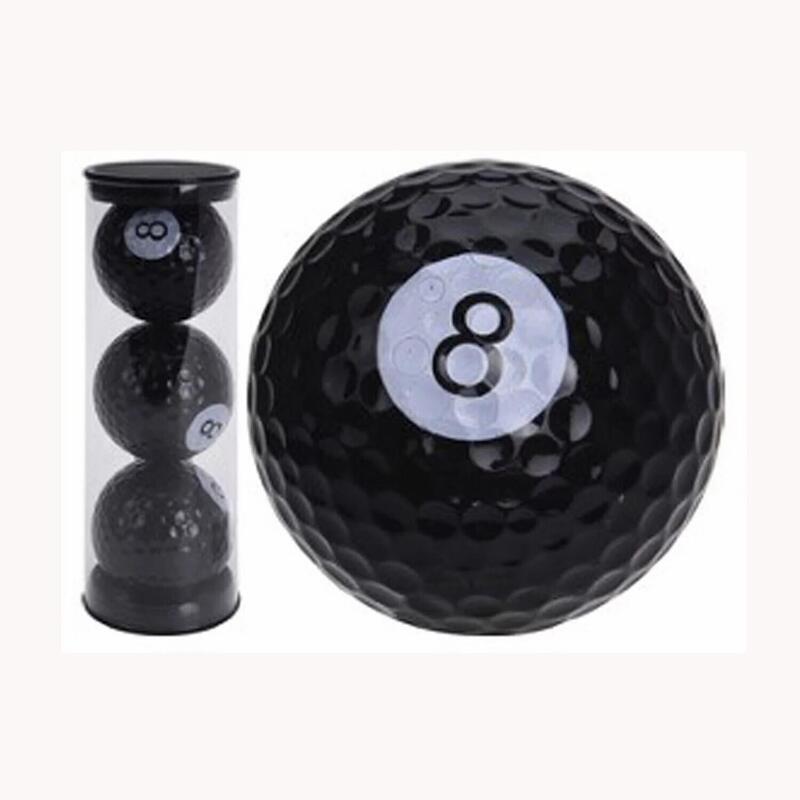 Lot de 3 balles de golf fantaisie imprimé 8ball Legend