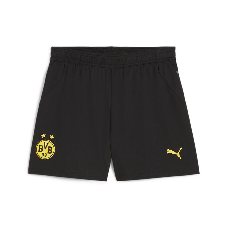 Pantaloni scurți Borussia Dortmund 24/25 Femei PUMA Black Faster Yellow