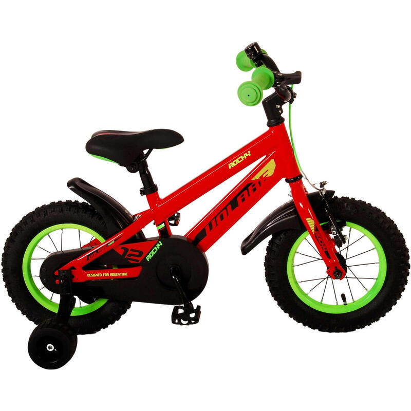 Vélo pour enfants Volare Rocky - Garçons - 12 pouces - Rouge