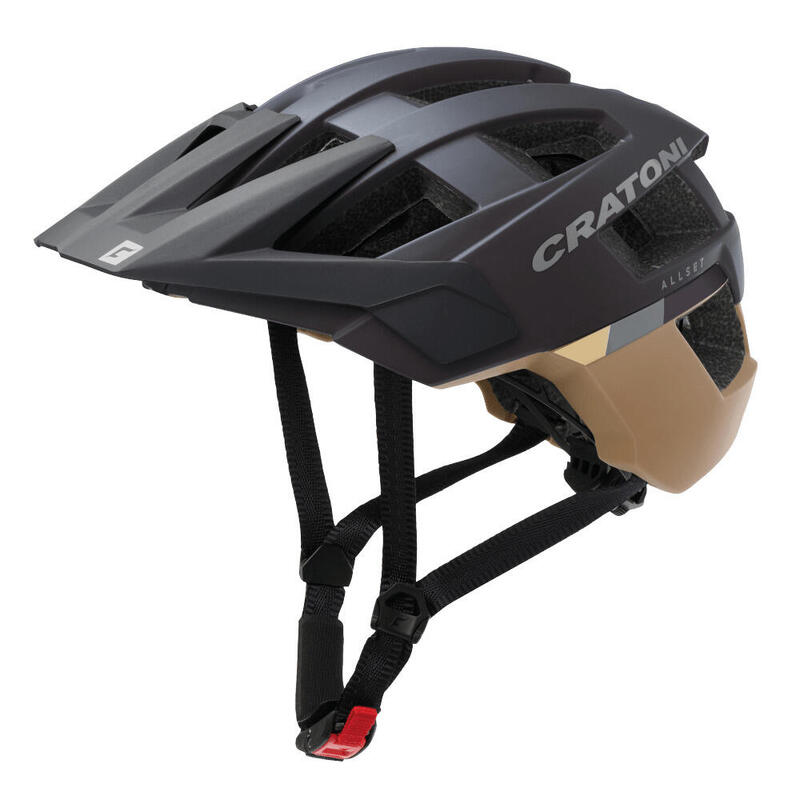 CRATONI MTB - Casco bici AllSet scuro-sabbia opaco