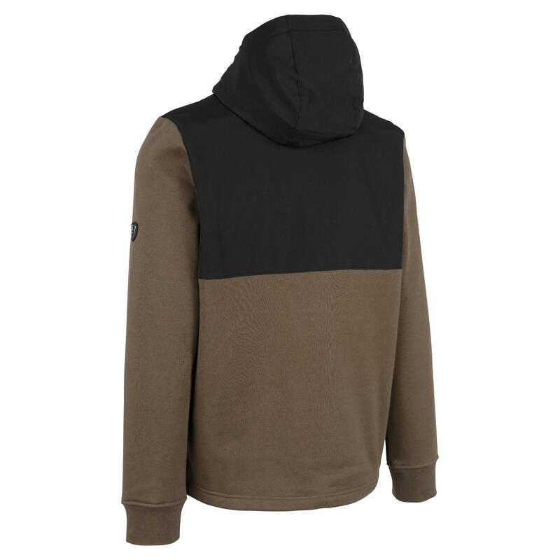 Heren Critch Trekkoord Volledige Zip Hoodie (Donkere wijnstok)