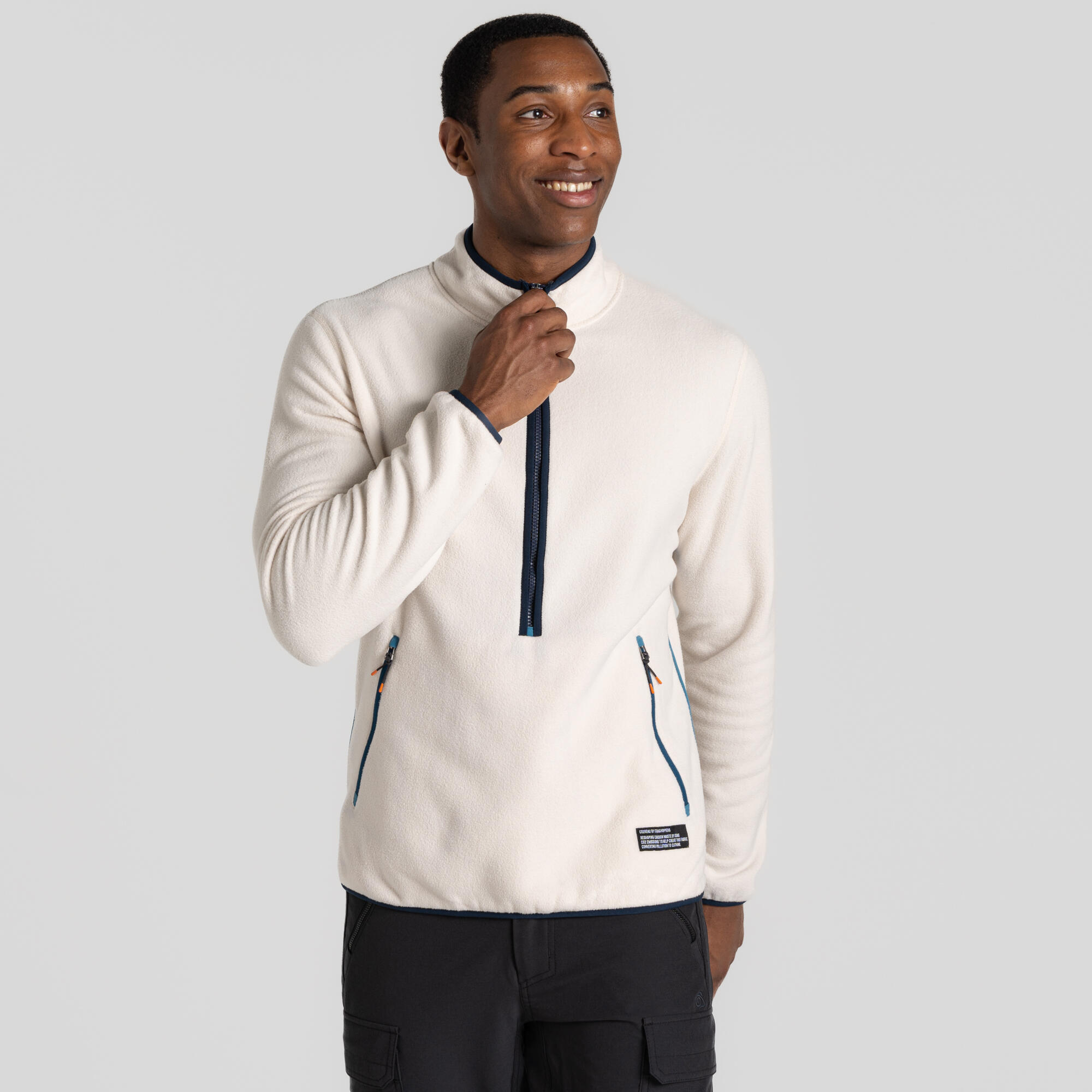 CRAGHOPPERS Mens CO2 Renu Half Zip Fleece