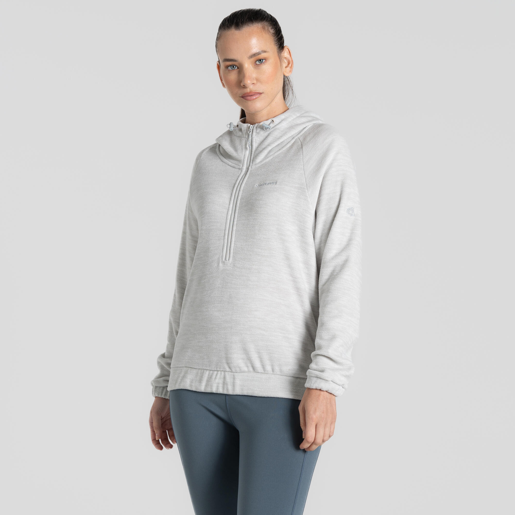 CRAGHOPPERS Womens Esk Hooded Half Zip Fleece