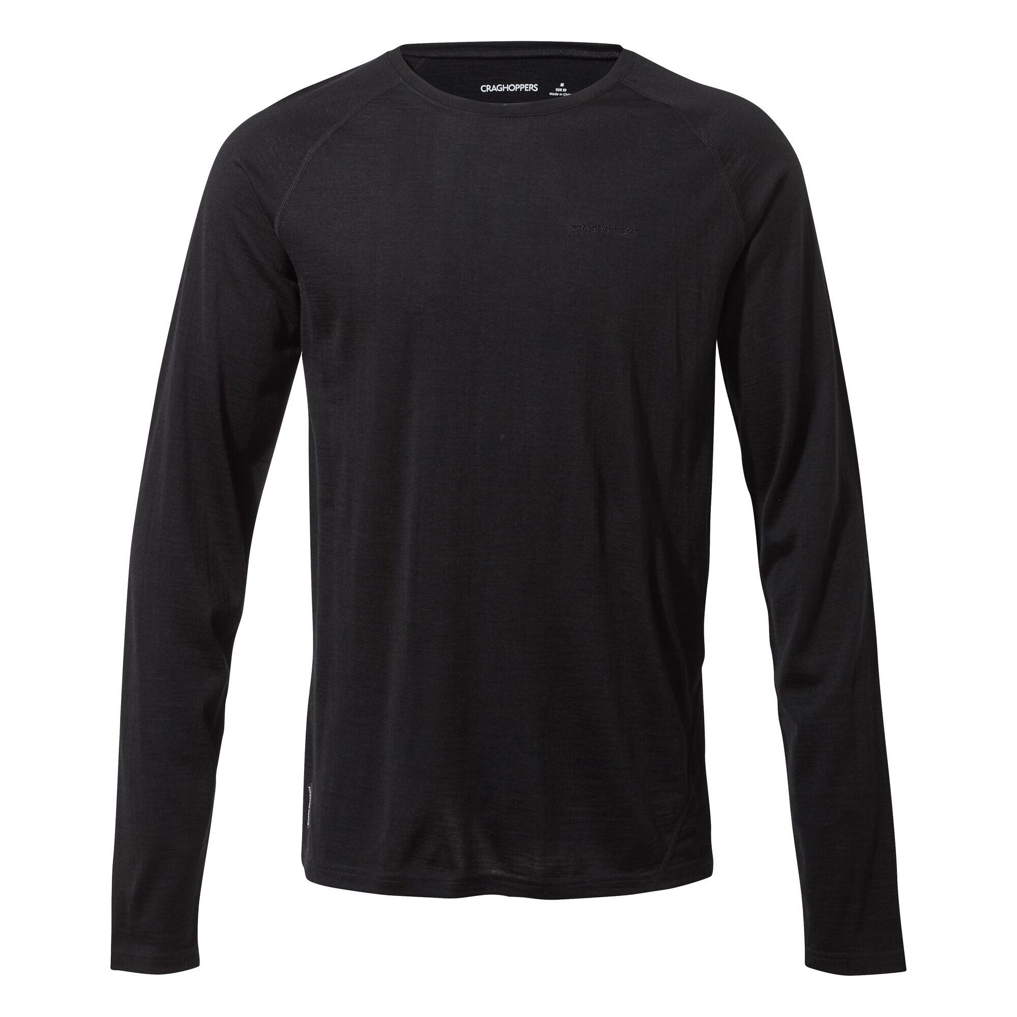 Merino Crew Neck heren baselayer met lange mouwen 4/5