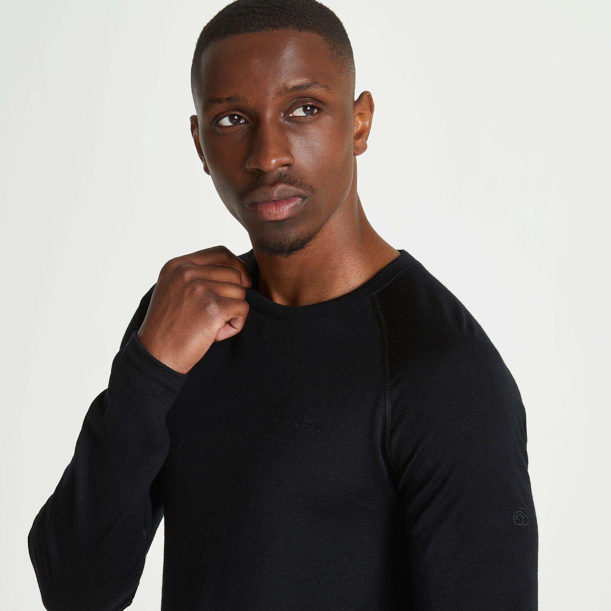Merino Crew Neck heren baselayer met lange mouwen 5/5