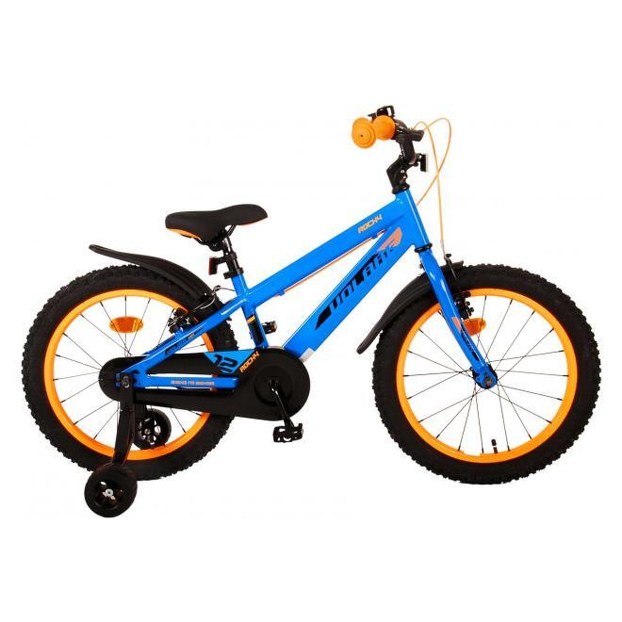 Vélo pour enfants Volare Rocky - Garçons - 18 pouces - Bleu