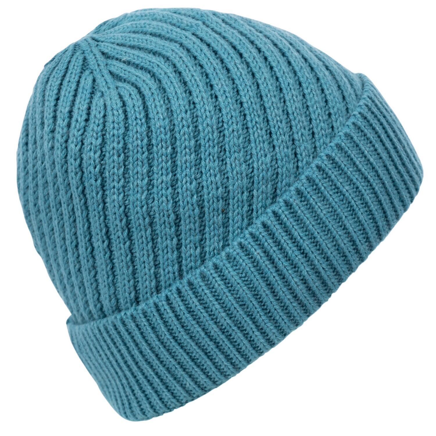 Gorro Beanie Torcido para Mujer Azul Tormenta 2/3