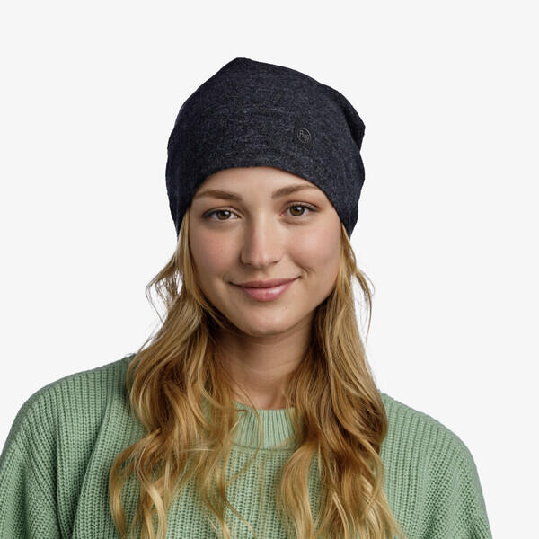 Merino Fleece Beanie Unisex Buff Noir TAILLE UNIQUE 3/7