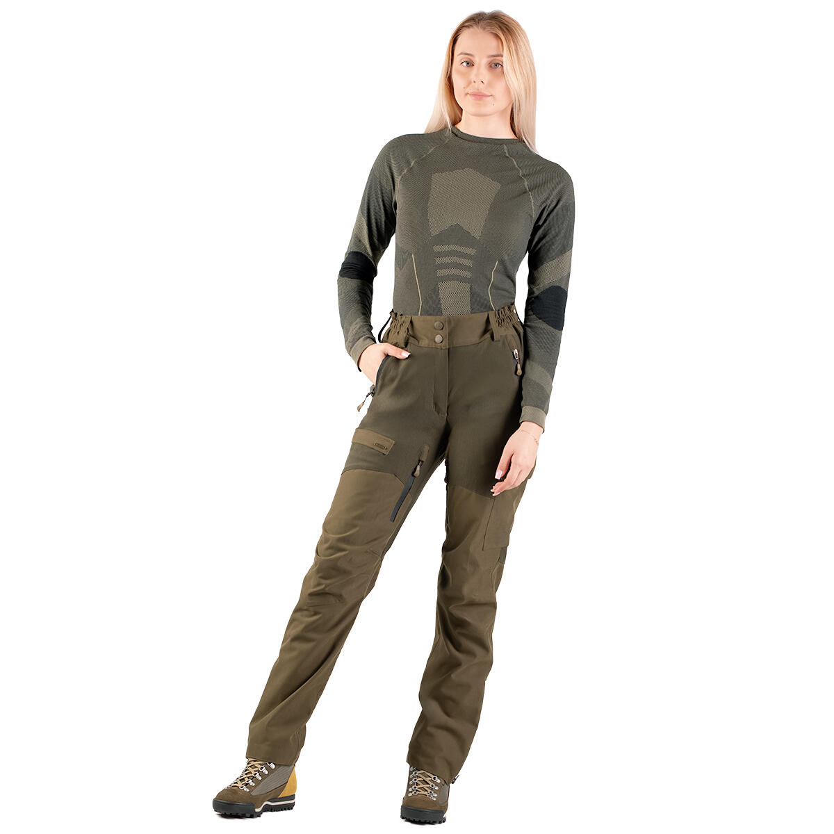 Camiseta termoactiva de manga larga para mujer Tagart Woodsman verde 3/6