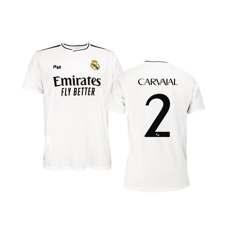 Camiseta Fútbol Real Madrid 1ª Equipación 24/25 Réplica Oficial Carvajal