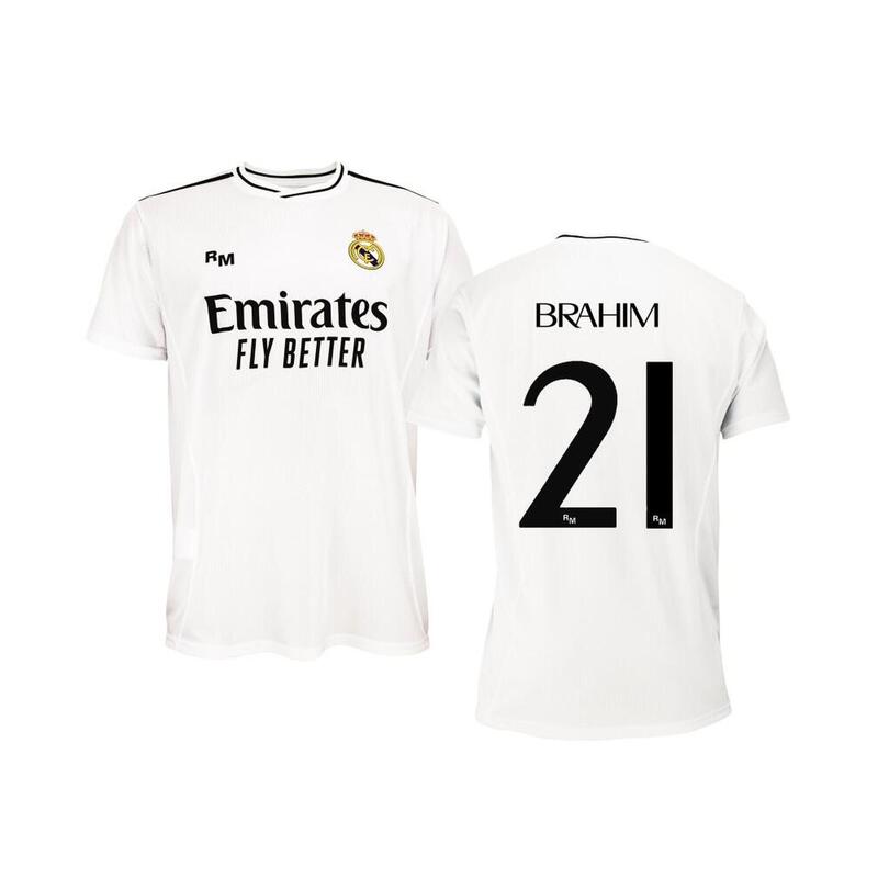 Camiseta Fútbol Real Madrid 1ª Equipación Réplica 24/25 Oficial Brahim