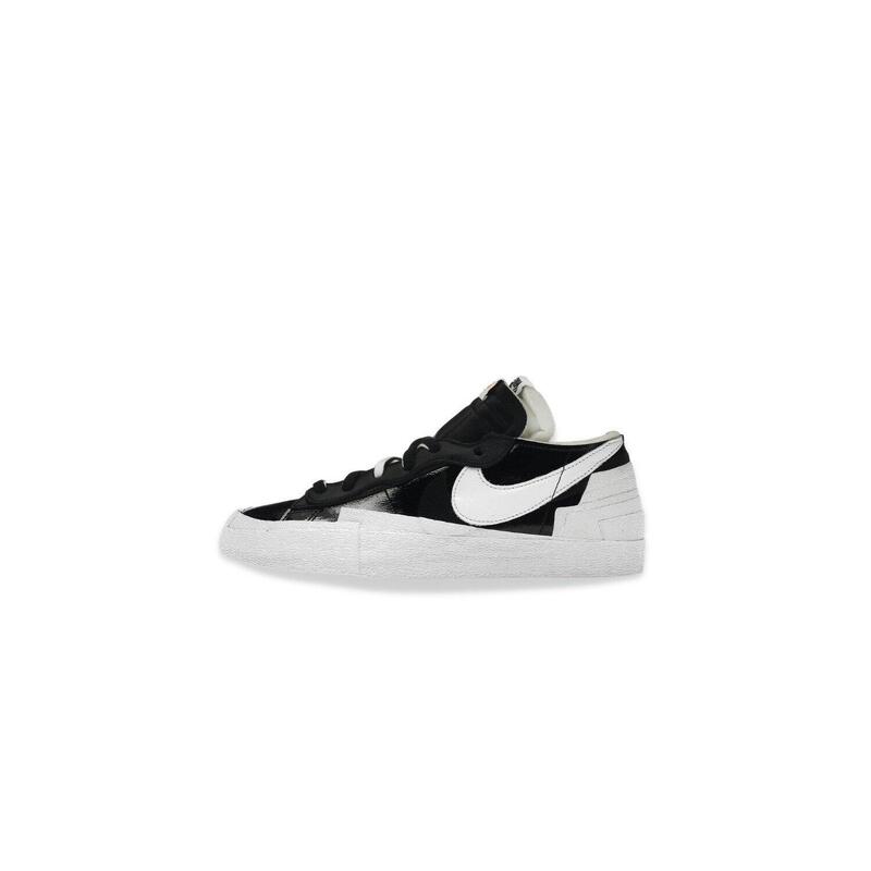 chaussures Nike Blazer Low Sacai Black Patent Leather