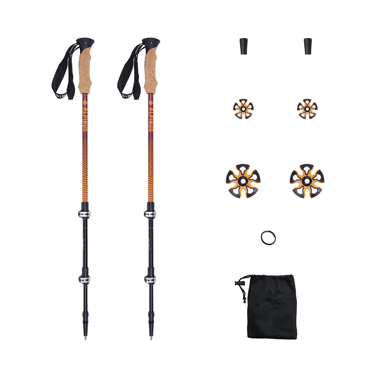 Wandelstok voor trekking Alpinus Monte Rosa 3/6