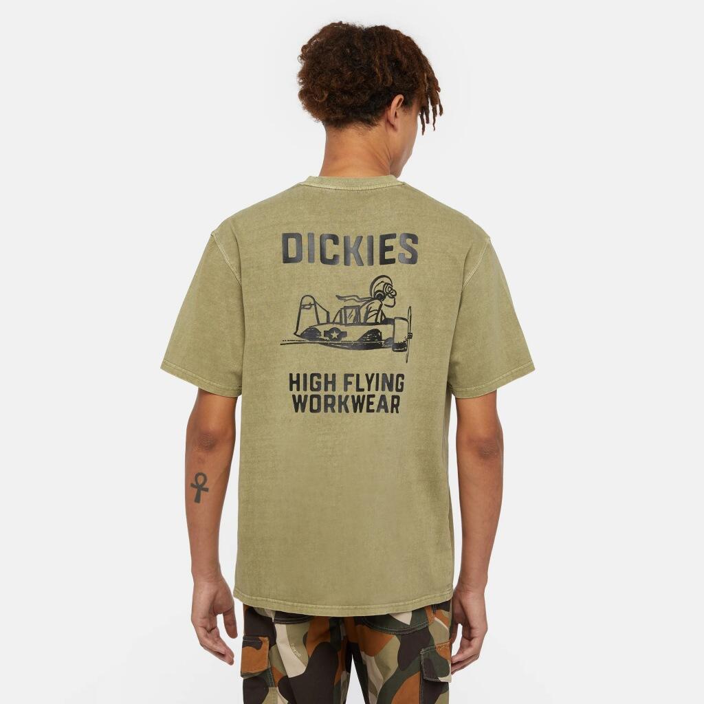 T-shirt Dickies Modèle High Flying Workwear Couleur Vert 3/5