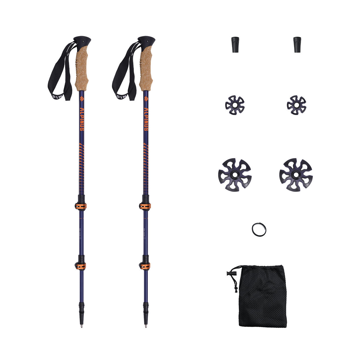 Wandelstok voor trekking Alpinus Monte Rosa 5/6